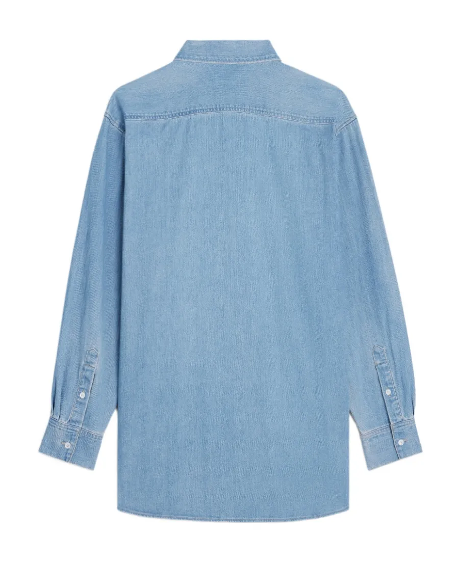 Shirt In Vintage Stone Indigo Denim