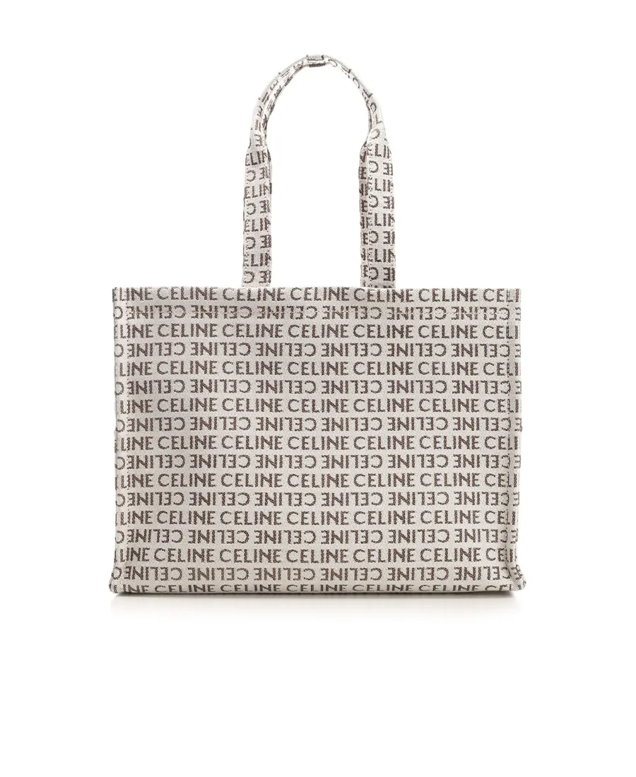 Large Cabas Thais In Textile With Celine All-Over