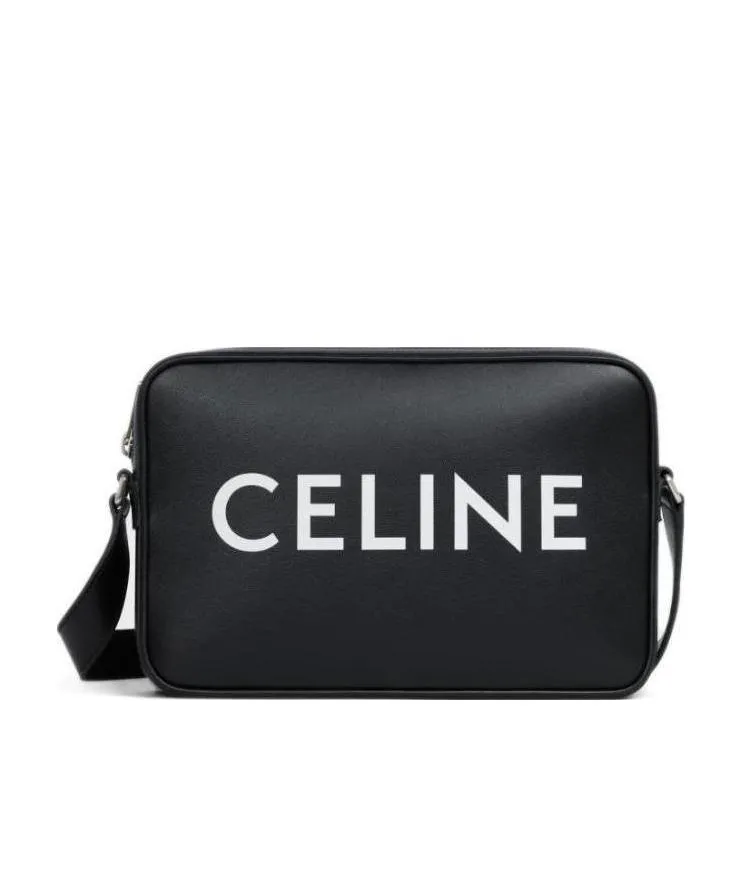 Medium Messenger Bag In Smooth Calfskin With Celine Print