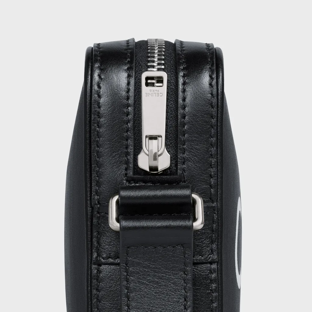 Medium Messenger Bag In Smooth Calfskin With Celine Print