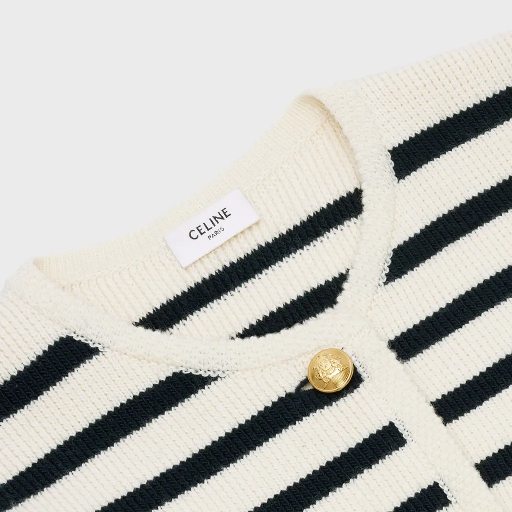 Chasseur Jacket In Striped Wool