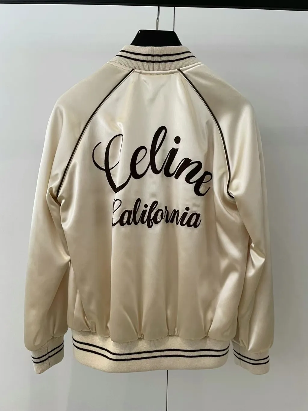 Souvenir Teddy Jacket In Flowing Satin