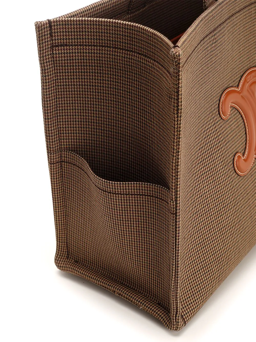 Large Cabas Thais In Pied De Poule Textile