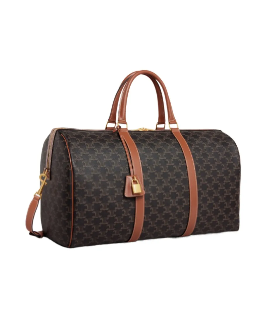 Large Travel Bag In Triomphe Canvas And Calfskin