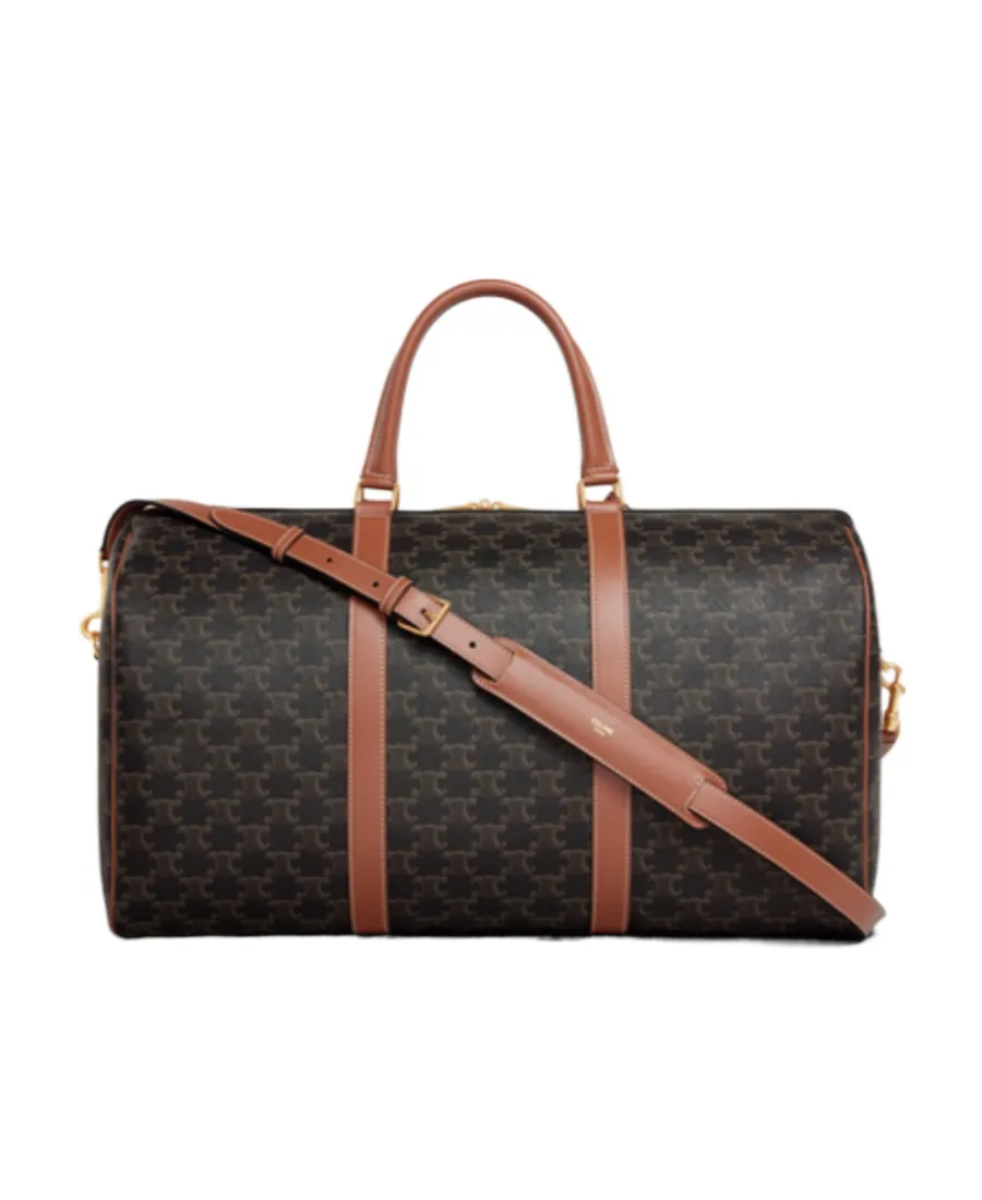 Large Travel Bag In Triomphe Canvas And Calfskin
