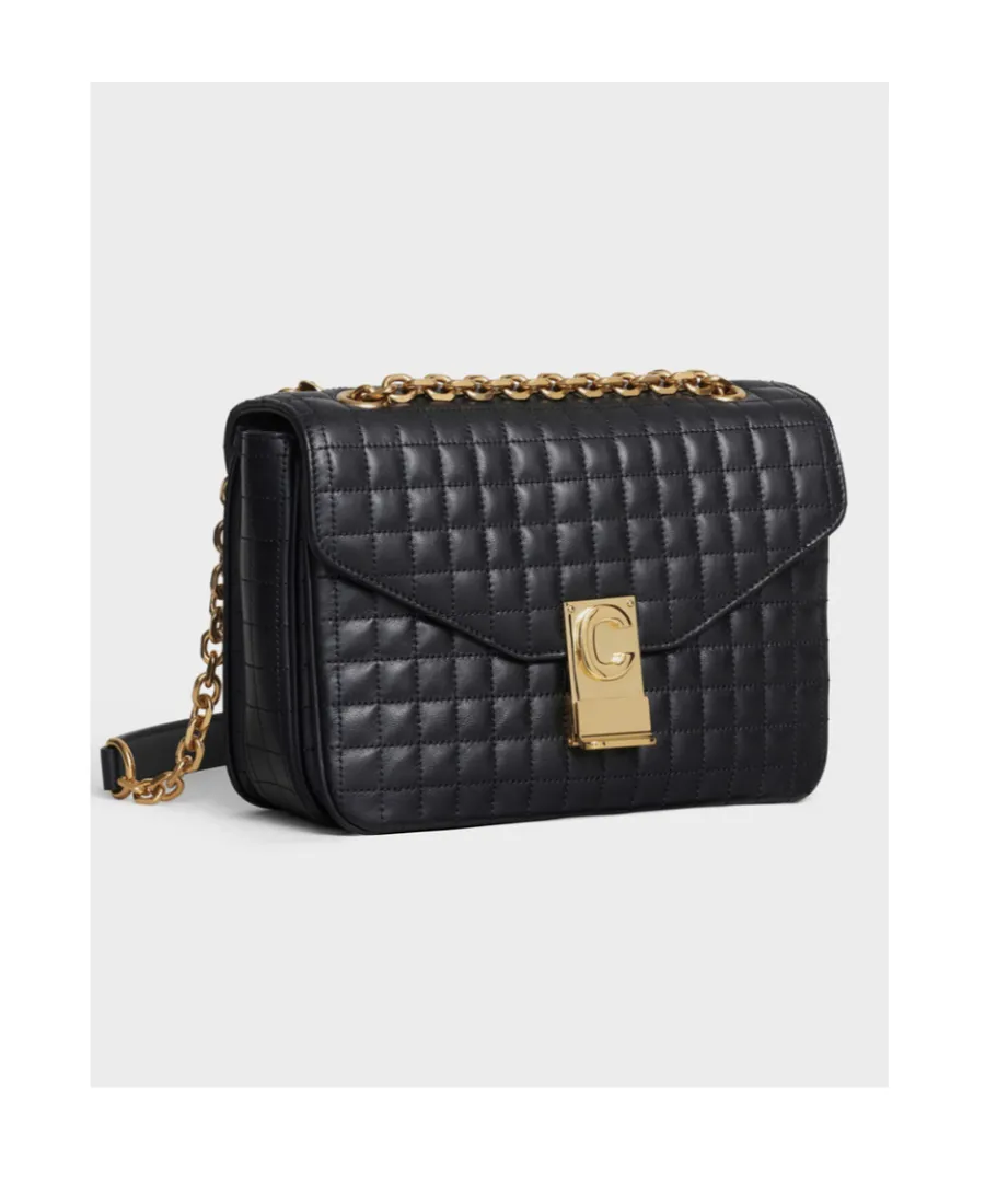 C Bag Medium Cow Leather Quilted Handbag
