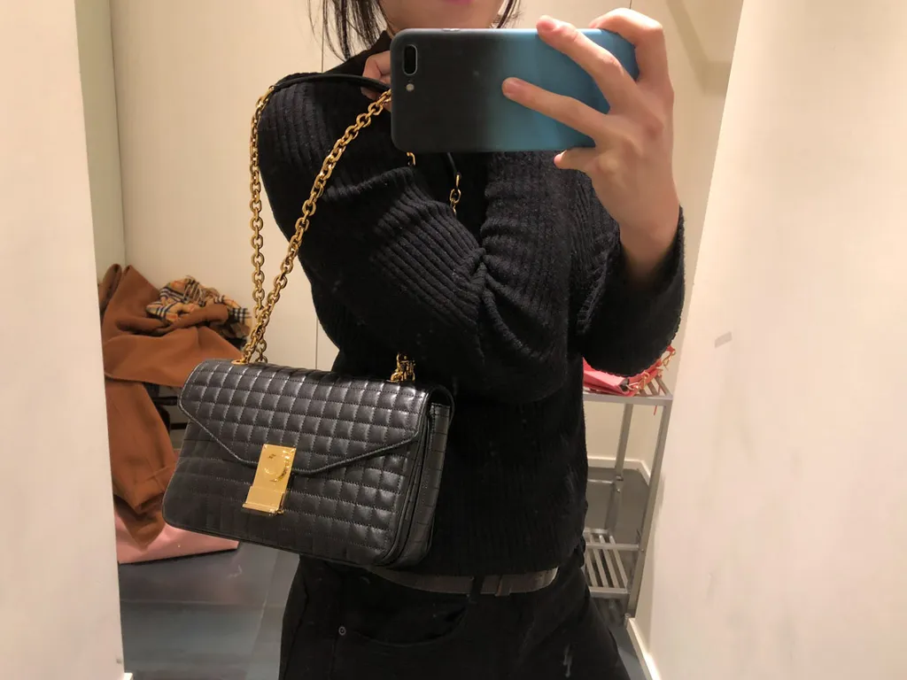 C Bag Medium Cow Leather Quilted Handbag