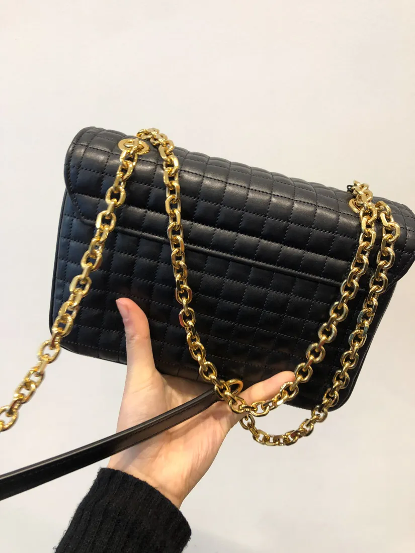 C Bag Medium Cow Leather Quilted Handbag