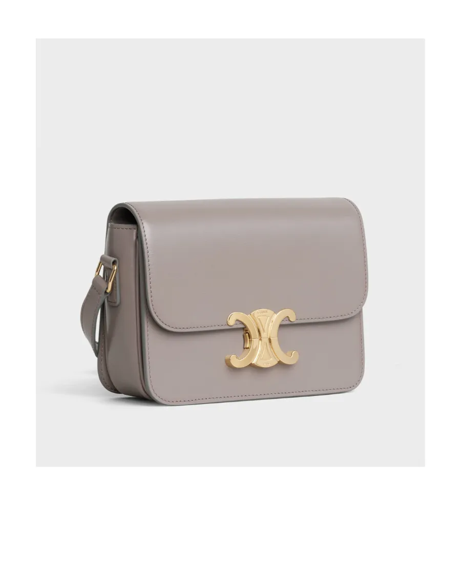 Teen Triomphe Bag In Shiny Calfskin