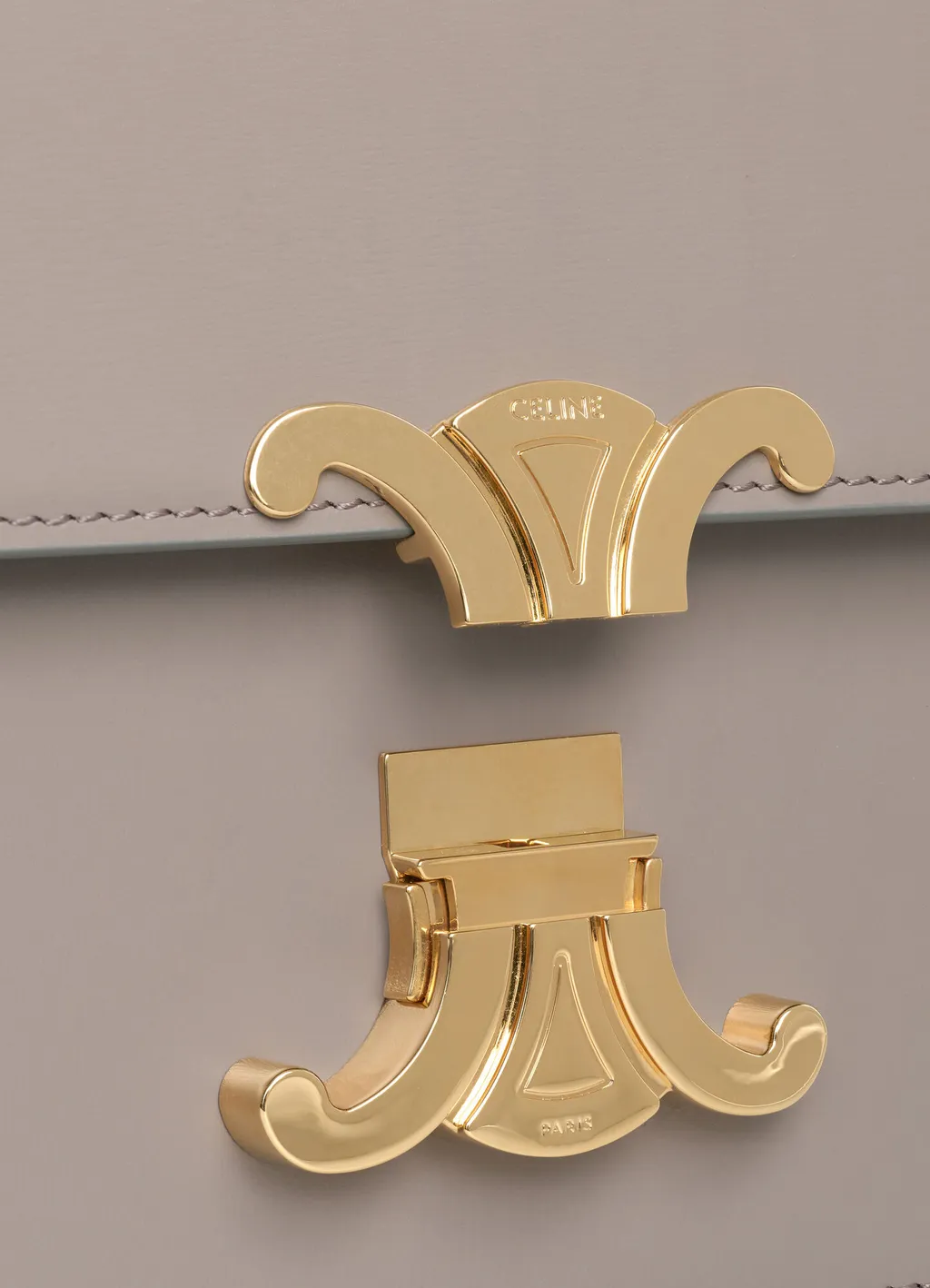 Teen Triomphe Bag In Shiny Calfskin