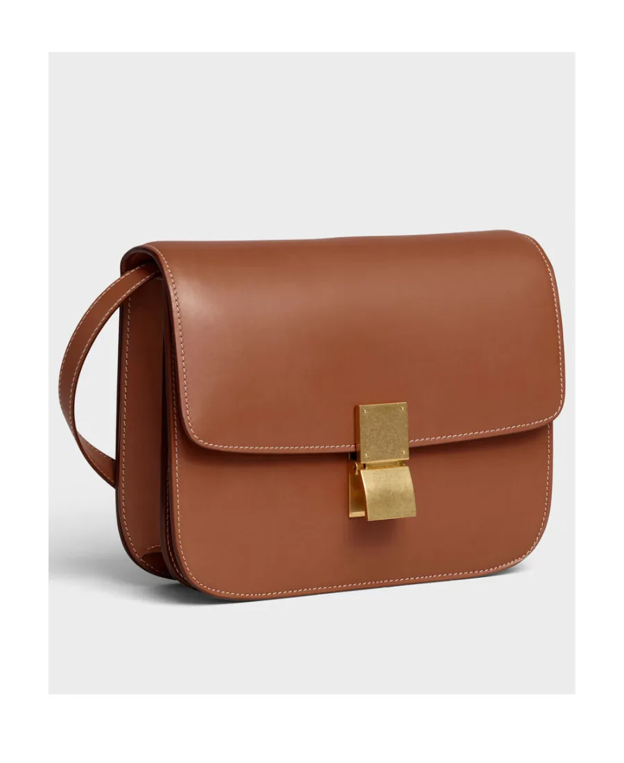 Medium Classic Bag In Natural Calfskin
