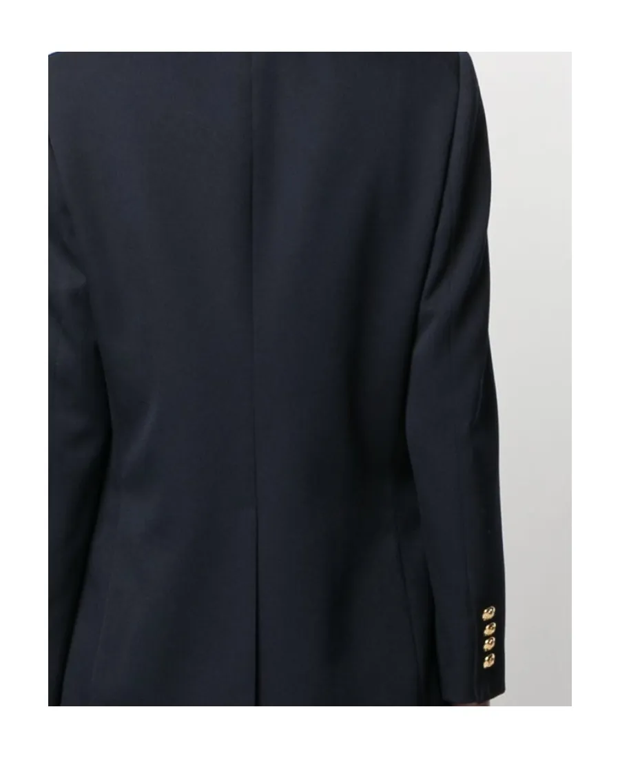 Long Jacket In Diagonal Wool