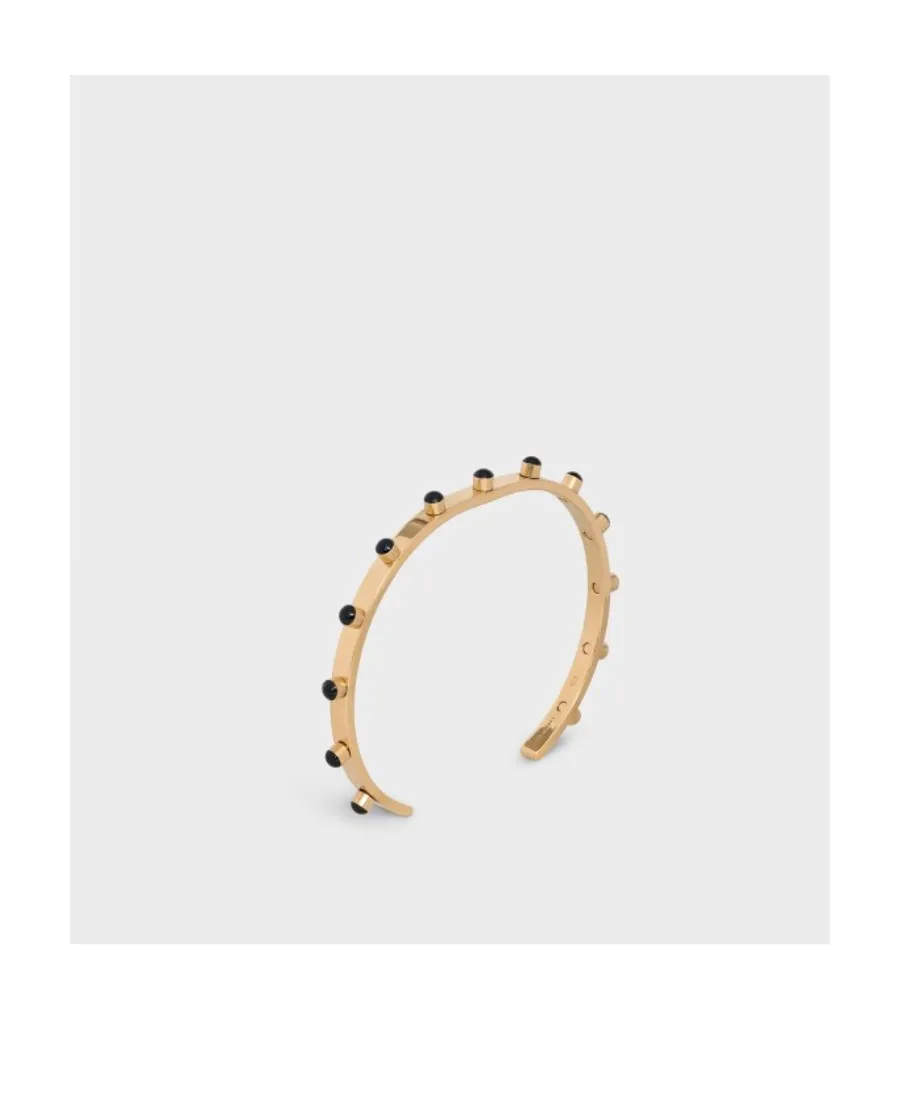Thin Opening Enamel Nail Bracelet