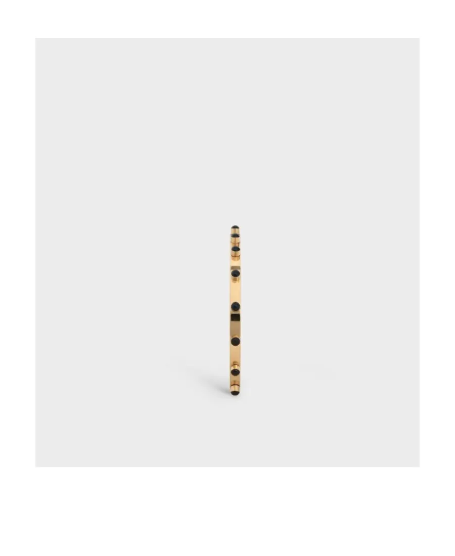 Thin Opening Enamel Nail Bracelet