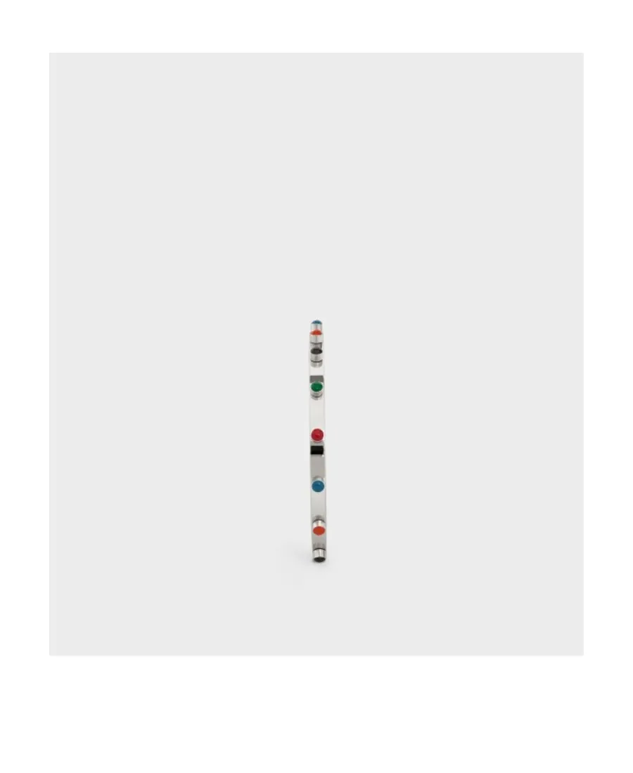 Enamel Nail Thin Opening Bracelet