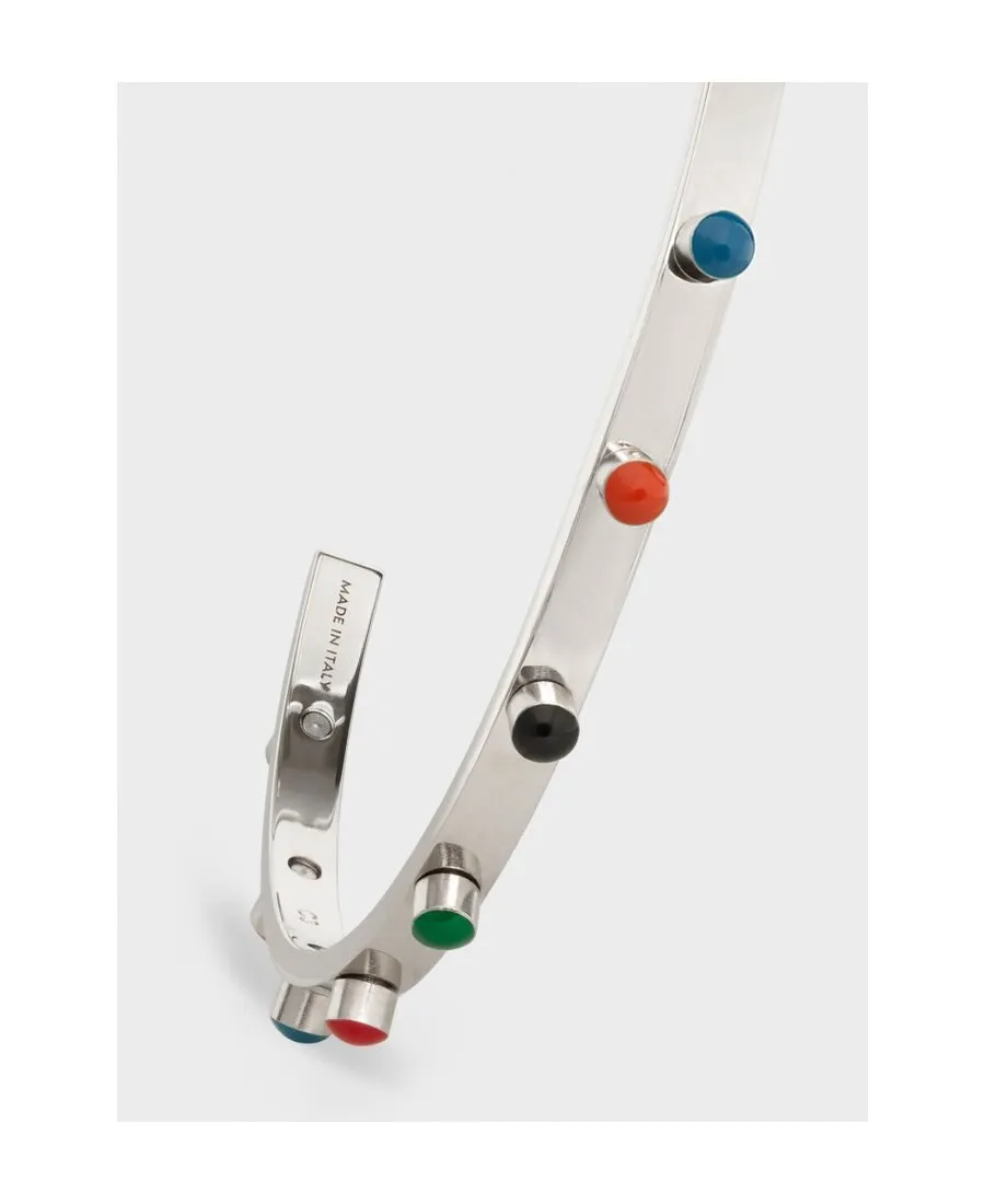 Enamel Nail Thin Opening Bracelet