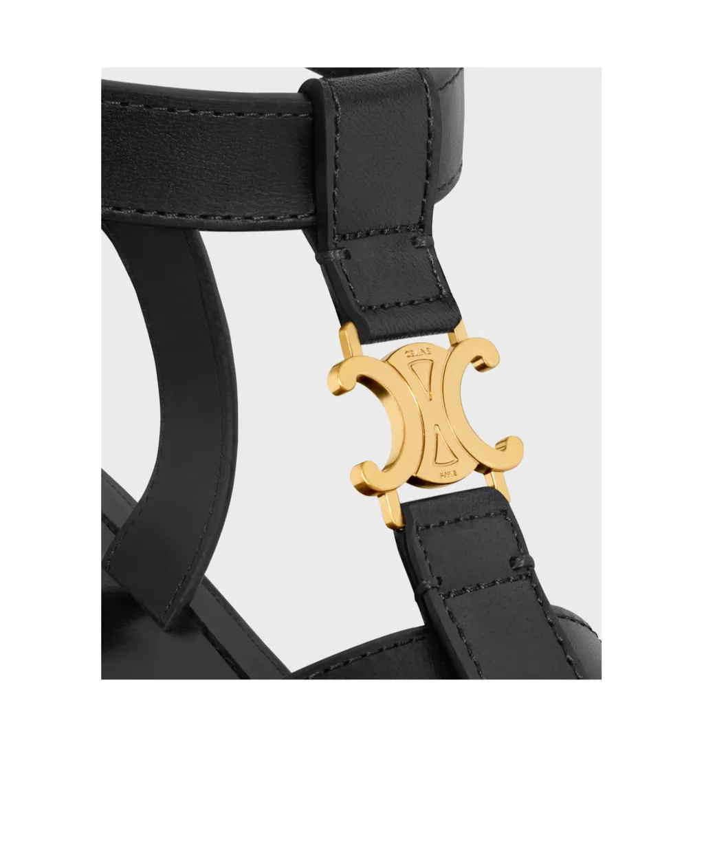 Clea Triomphe Gladiator Sandal In Calfskin - Vegetal Tanning