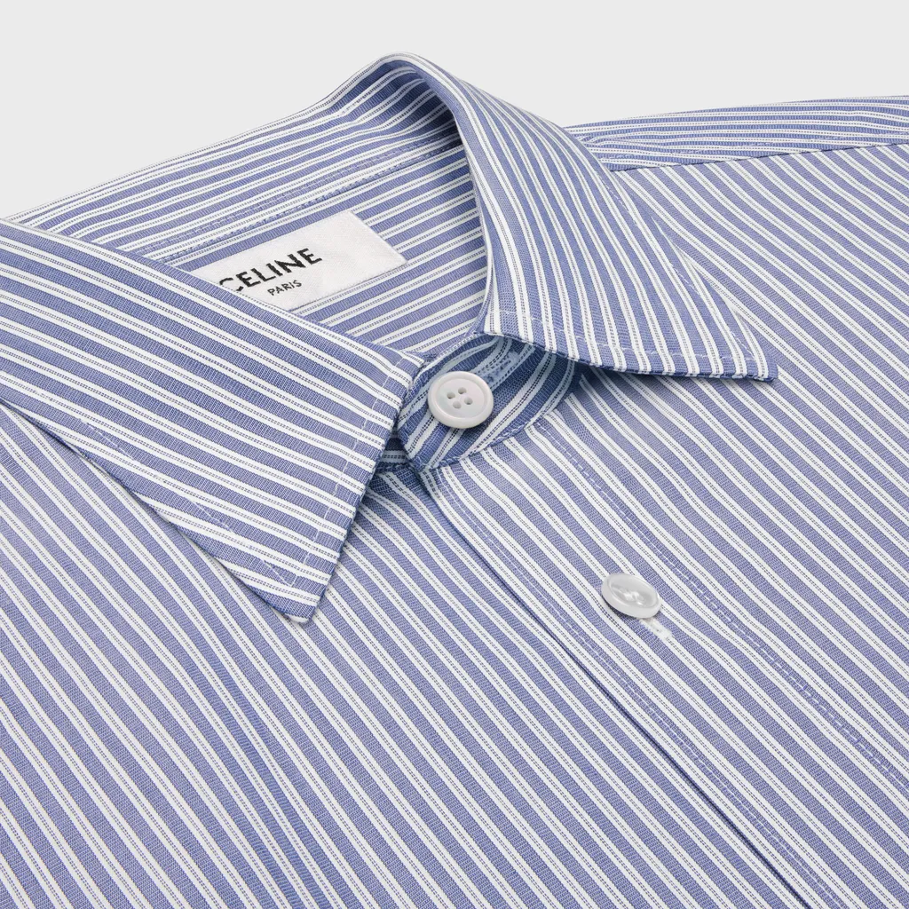 Loose Shirt In Striped Cotton