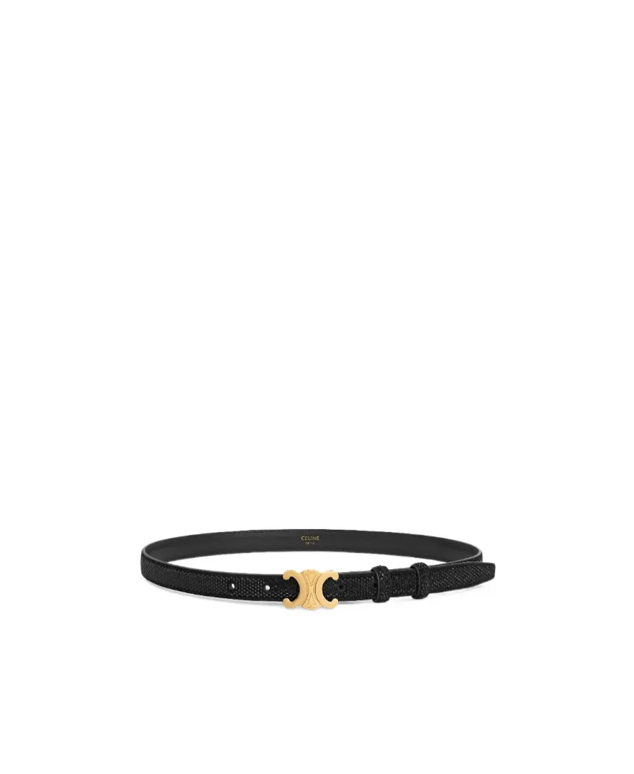 Small 18Mm Triomphe Belt In Suede Calfskin With Strass