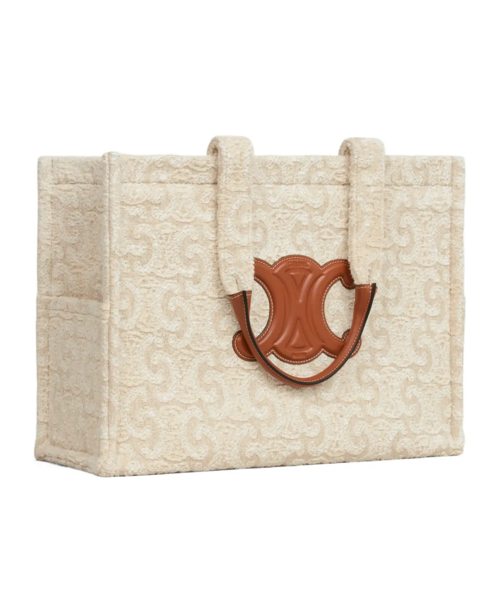 Large Cabas Thais In Textile With Triomphe All-Over