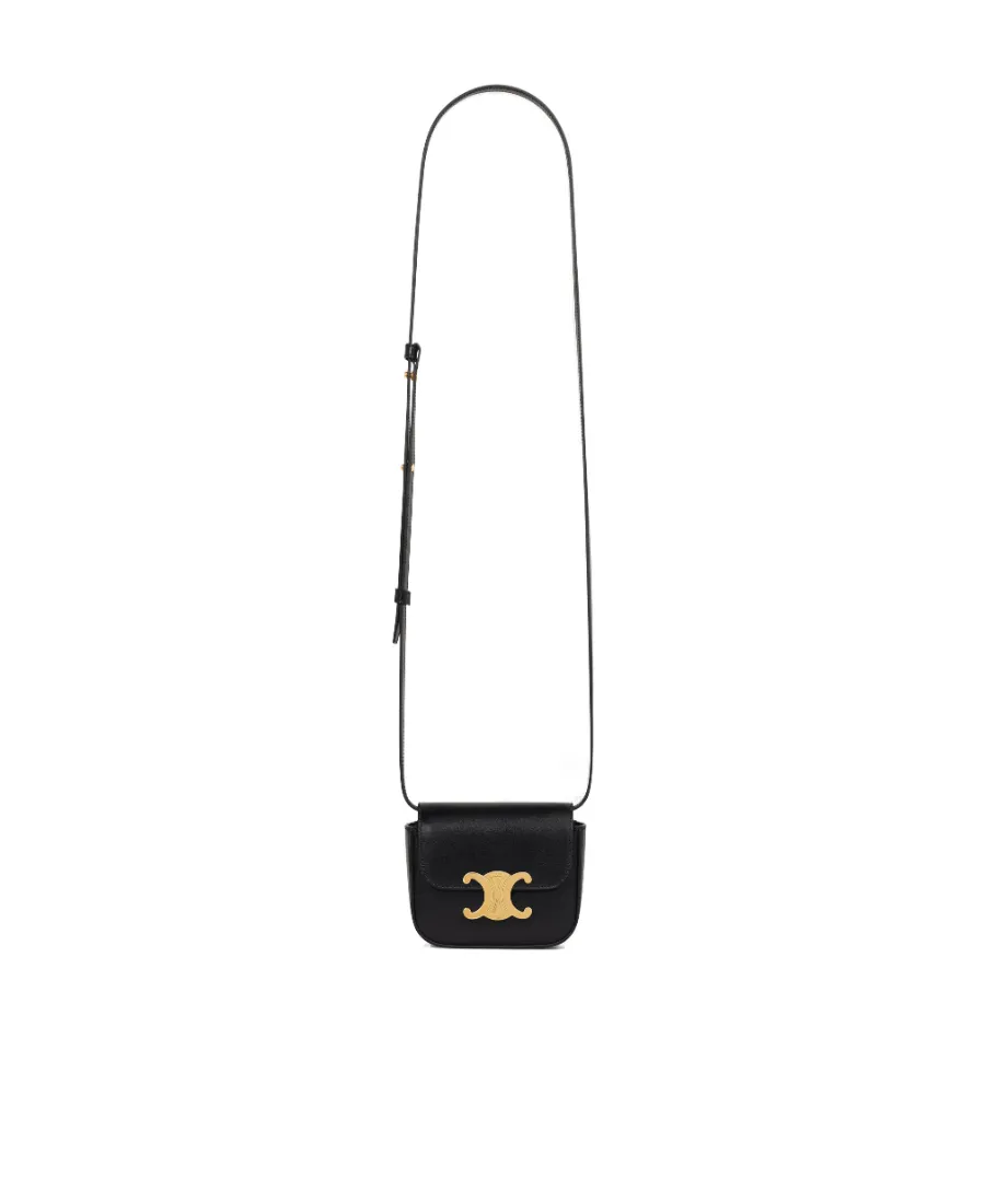 Mini Claude In Shiny Calfskin