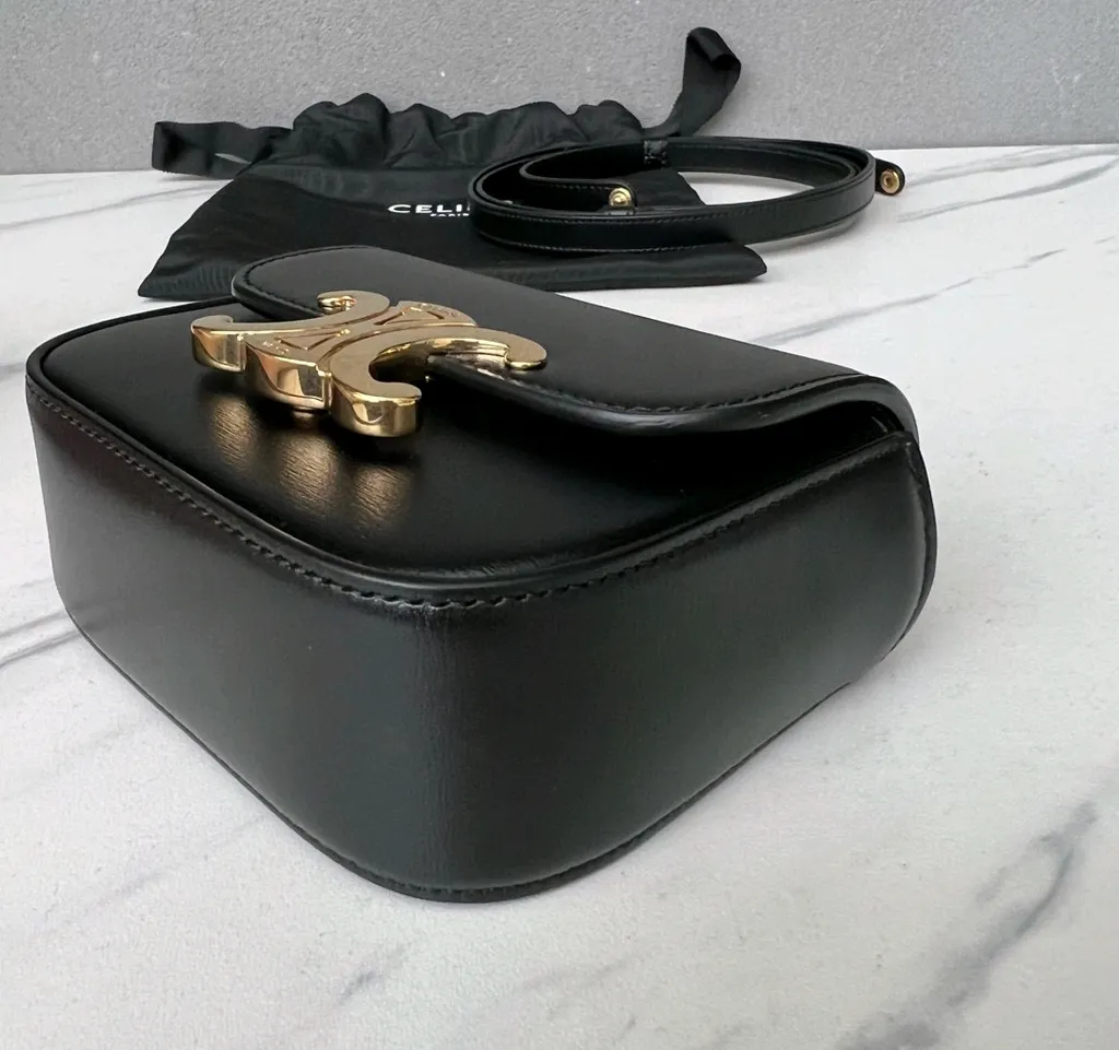 Mini Claude In Shiny Calfskin