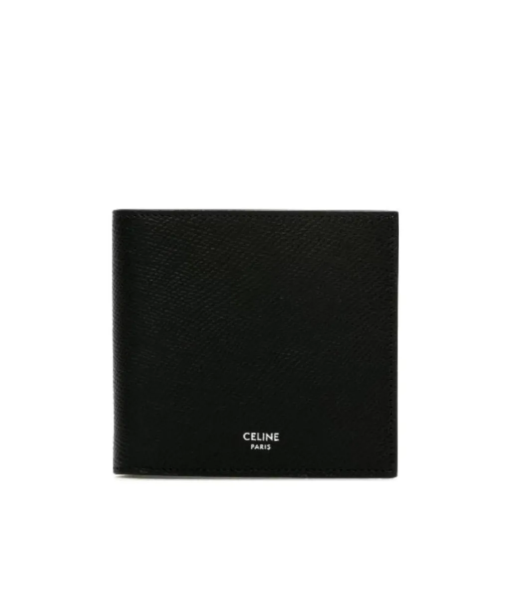 Bi-Fold Card Holder In Grained Calfskin