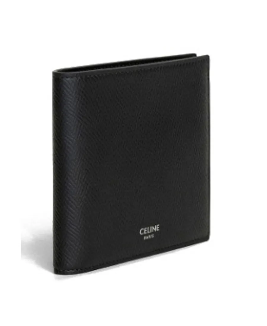 Bi-Fold Card Holder In Grained Calfskin