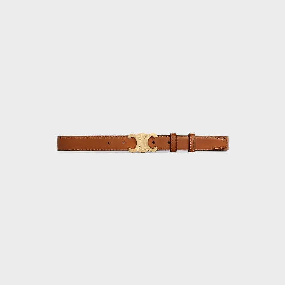 Medium 25Mm Triomphe Belt In Natural Calfskin