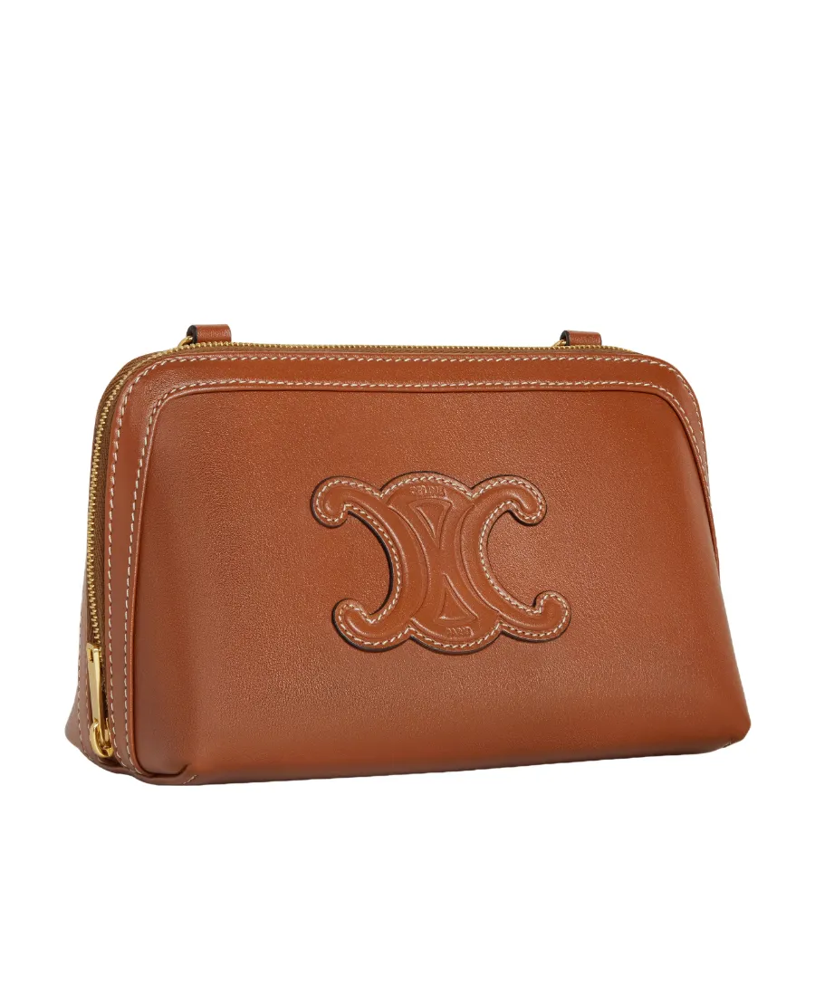 Clutch On Chain In Smooth Calfskin