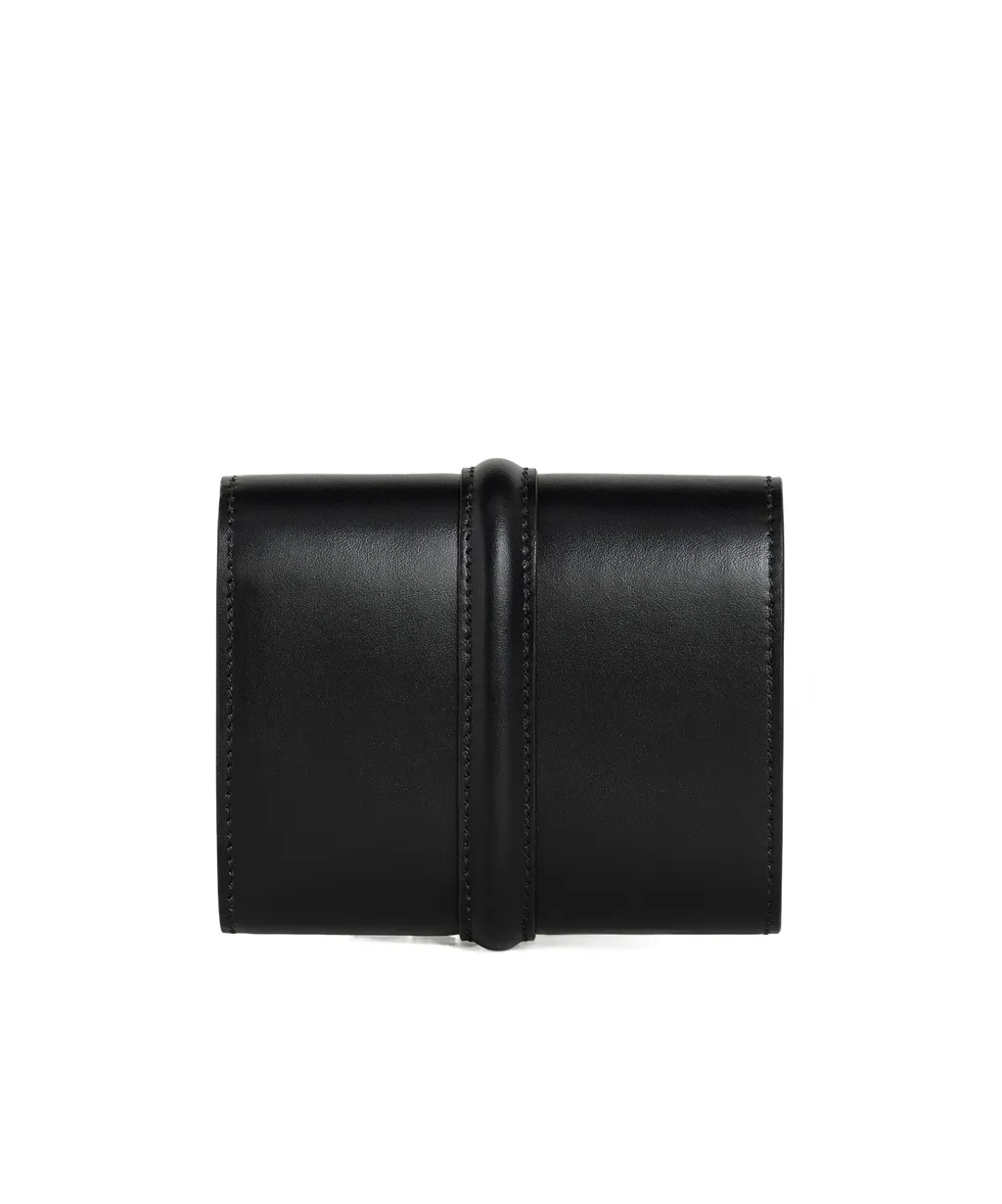Small Trifold Wallet In Satinated Calfskin