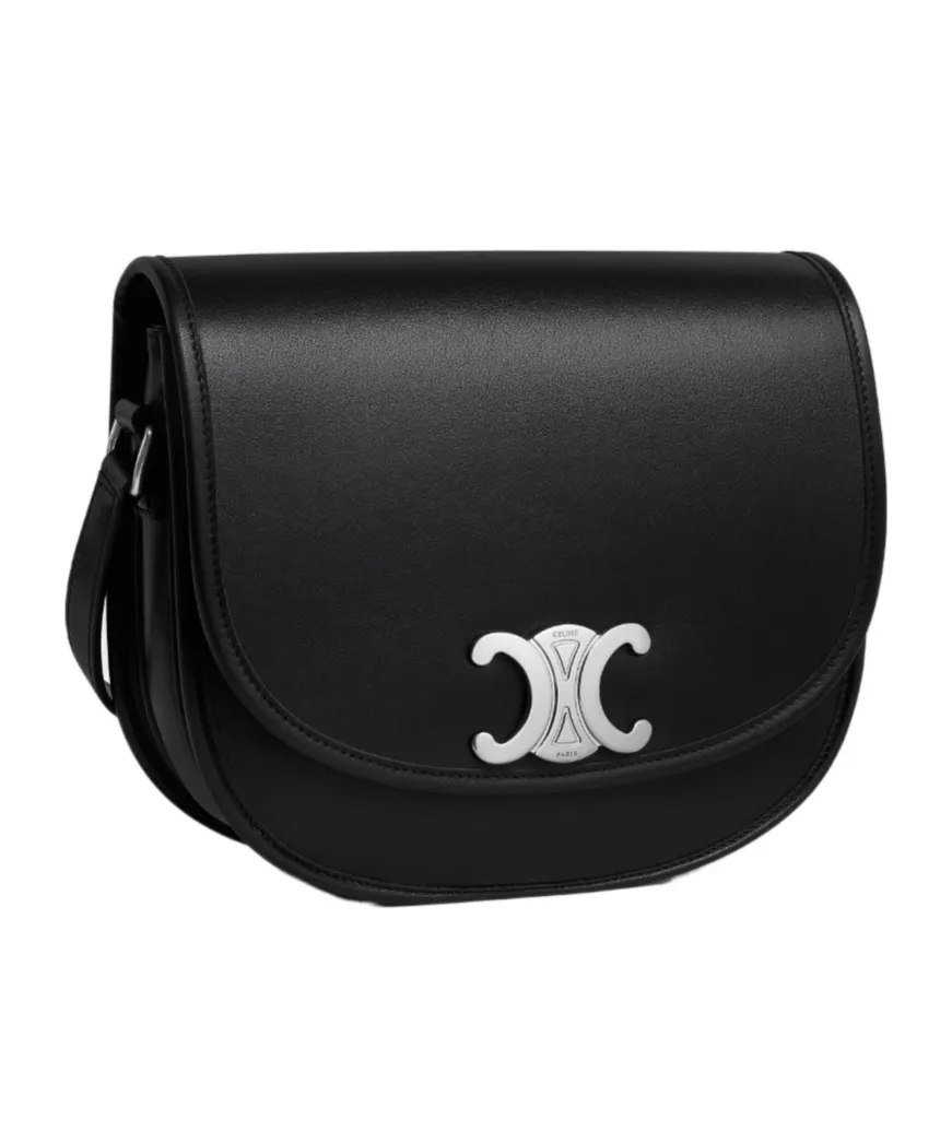 Medium Besace Triomphe In Supple Natural Calfskin
