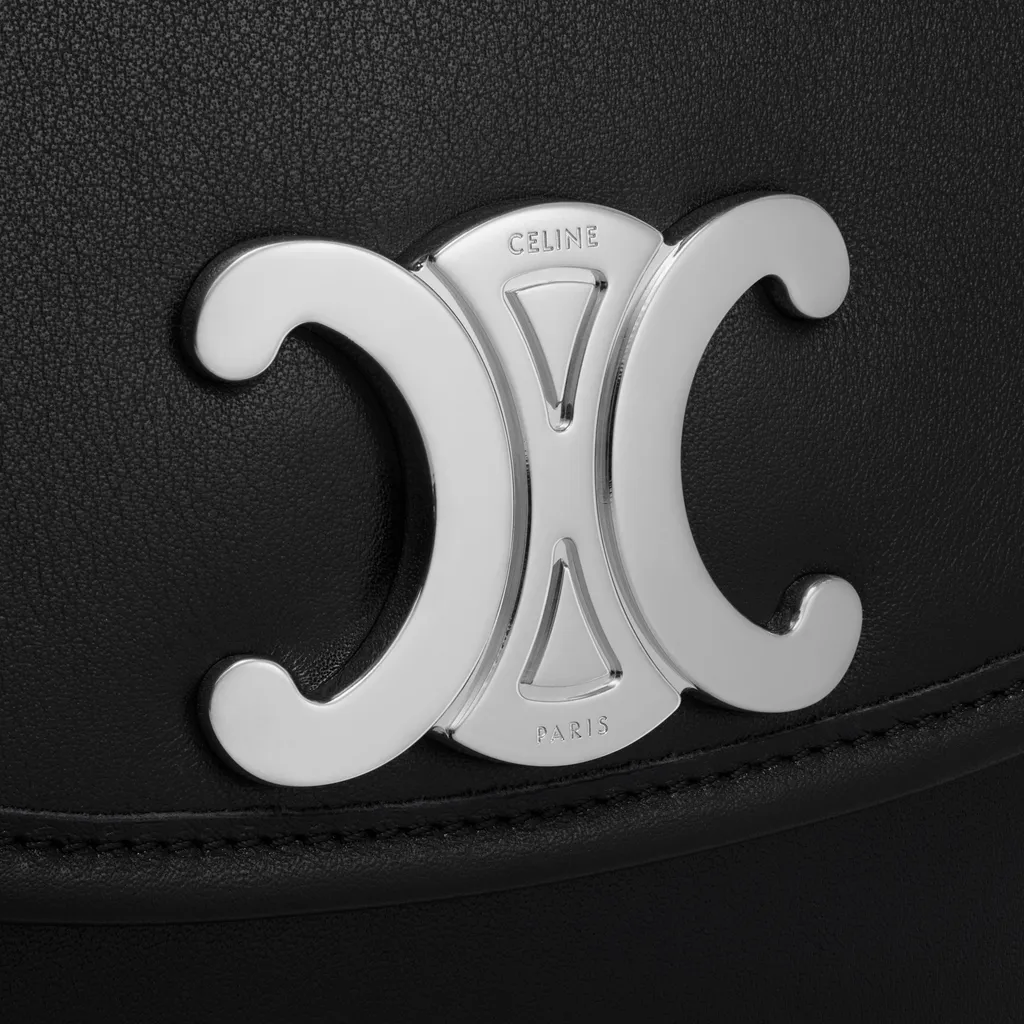 Medium Besace Triomphe In Supple Natural Calfskin