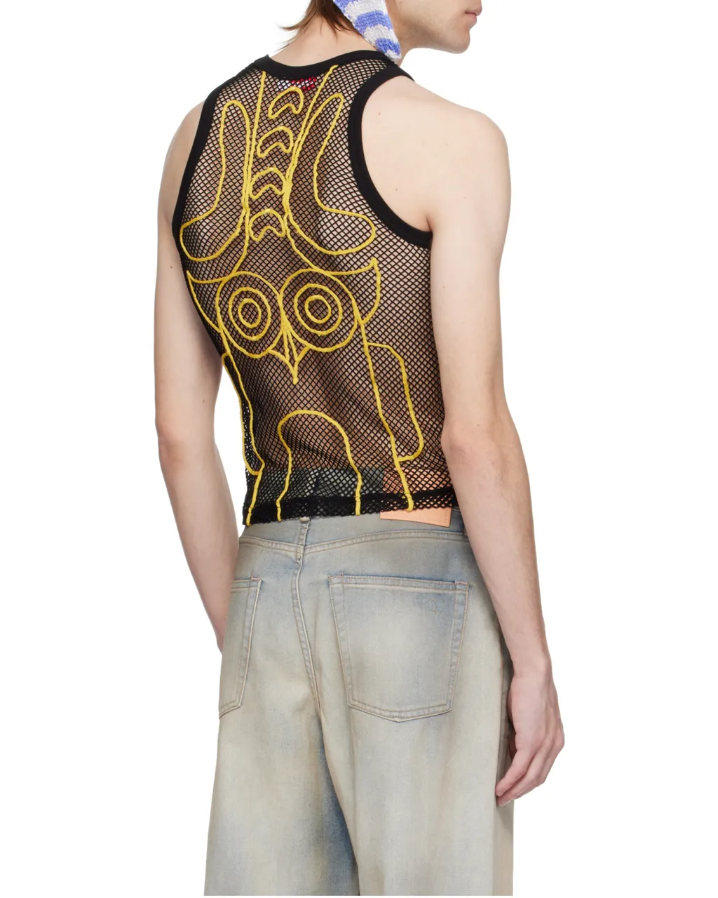 Graphic Net Tank Top