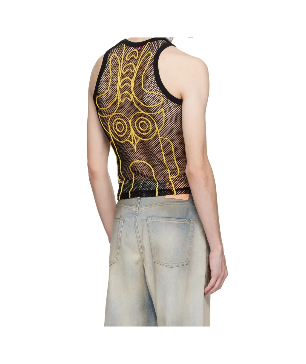 Graphic Net Tank Top