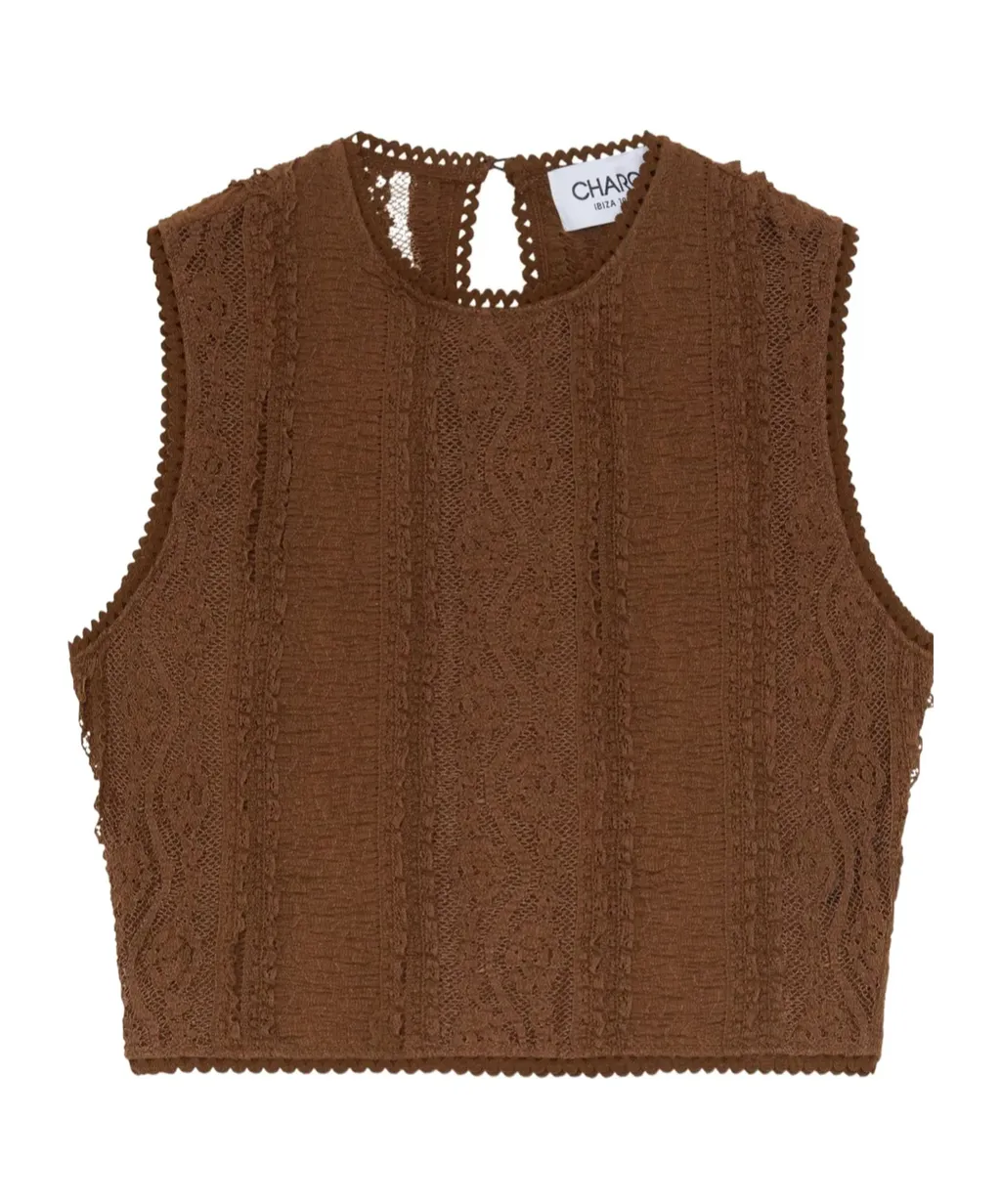 Mesh Sleeveless Top