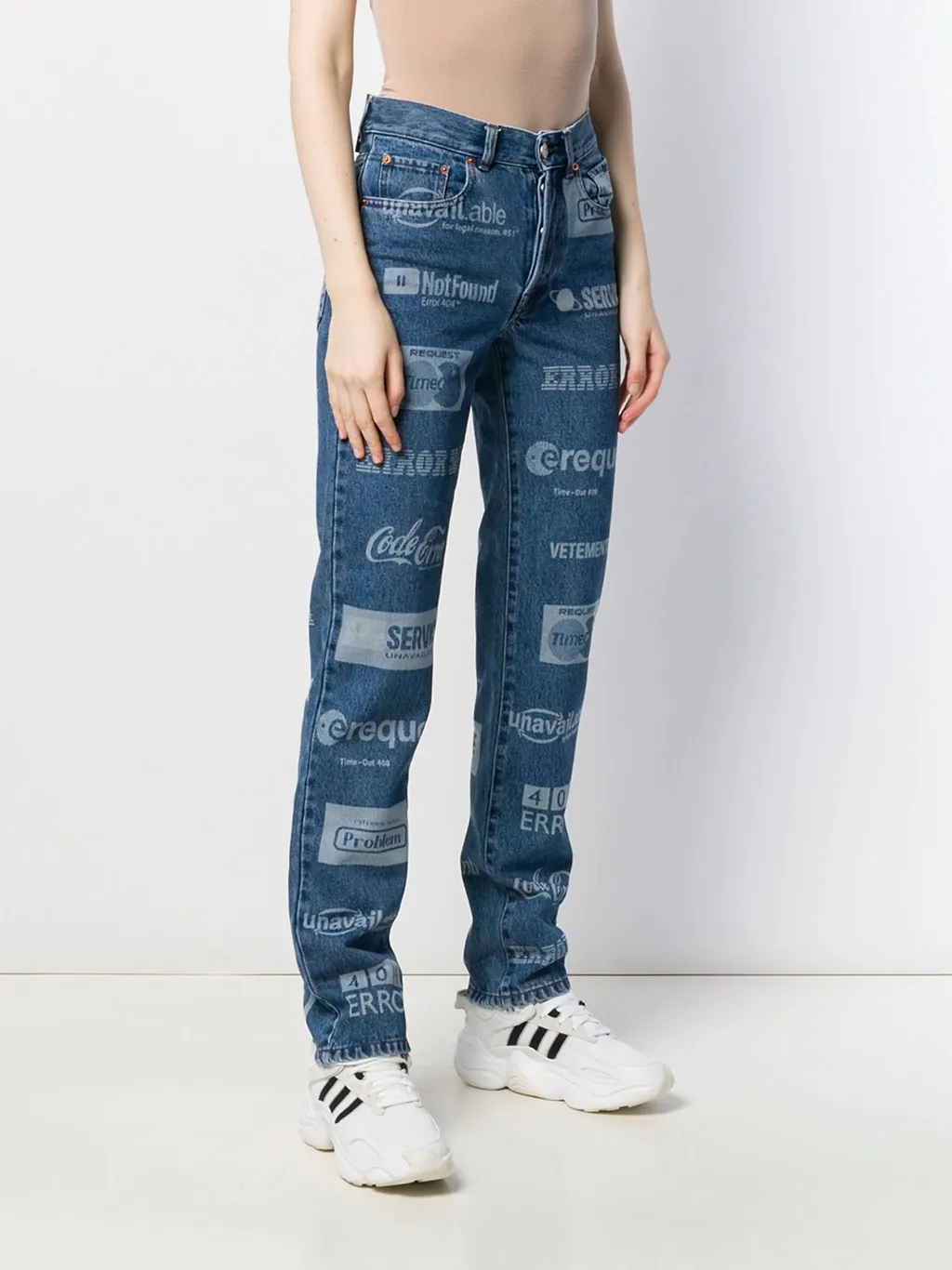 Error-print Jeans