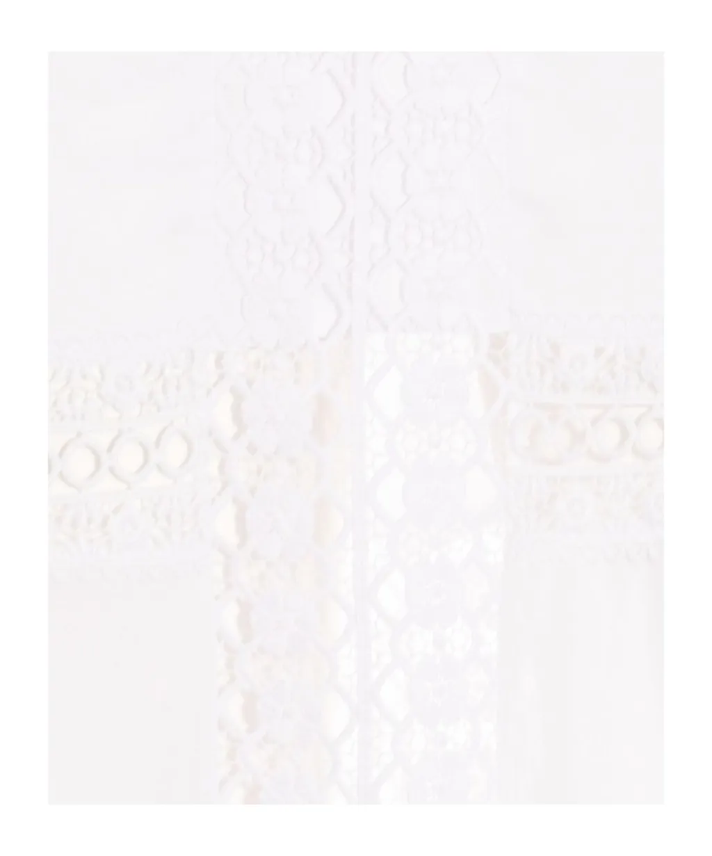 Crochet-Panelled Skirt
