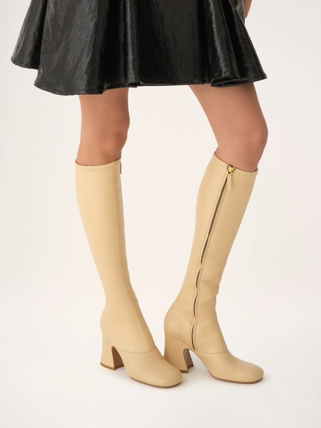 Knee-High Block-Heel Boots