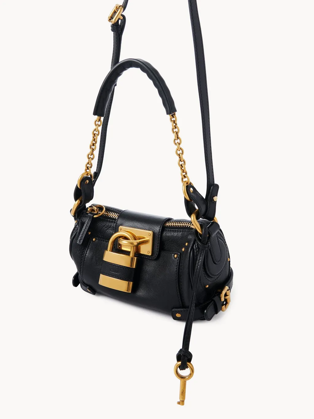 Paddington Padlock Detailed Small Shoulder Bag