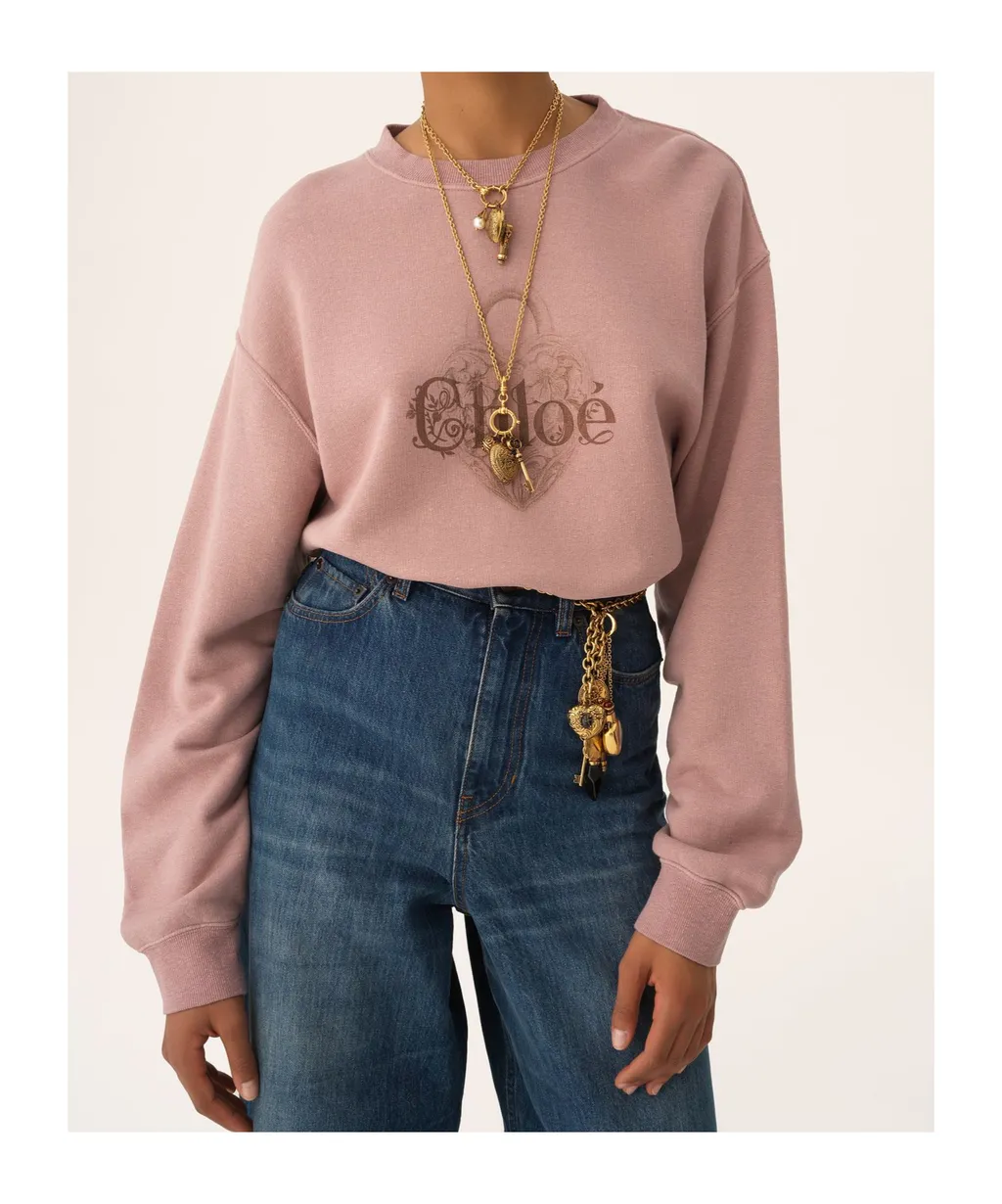 Logo Printed Crewneck Sweatshirt