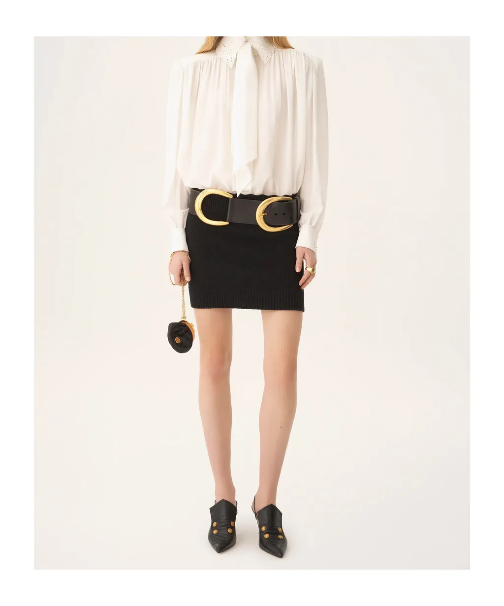 Lace Collared Long-Sleeve Shirt