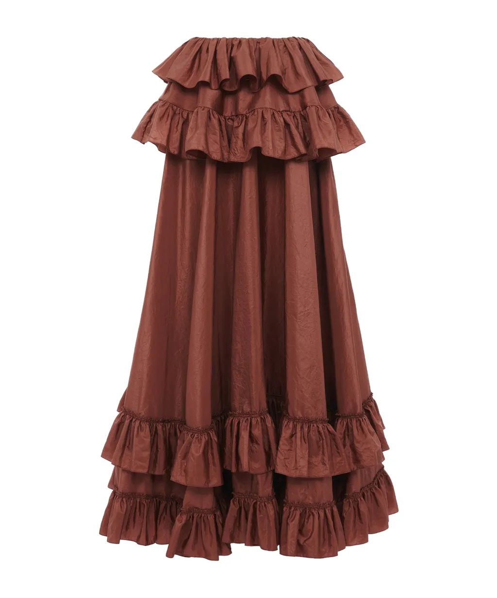 Ruffled Maxi Skirt