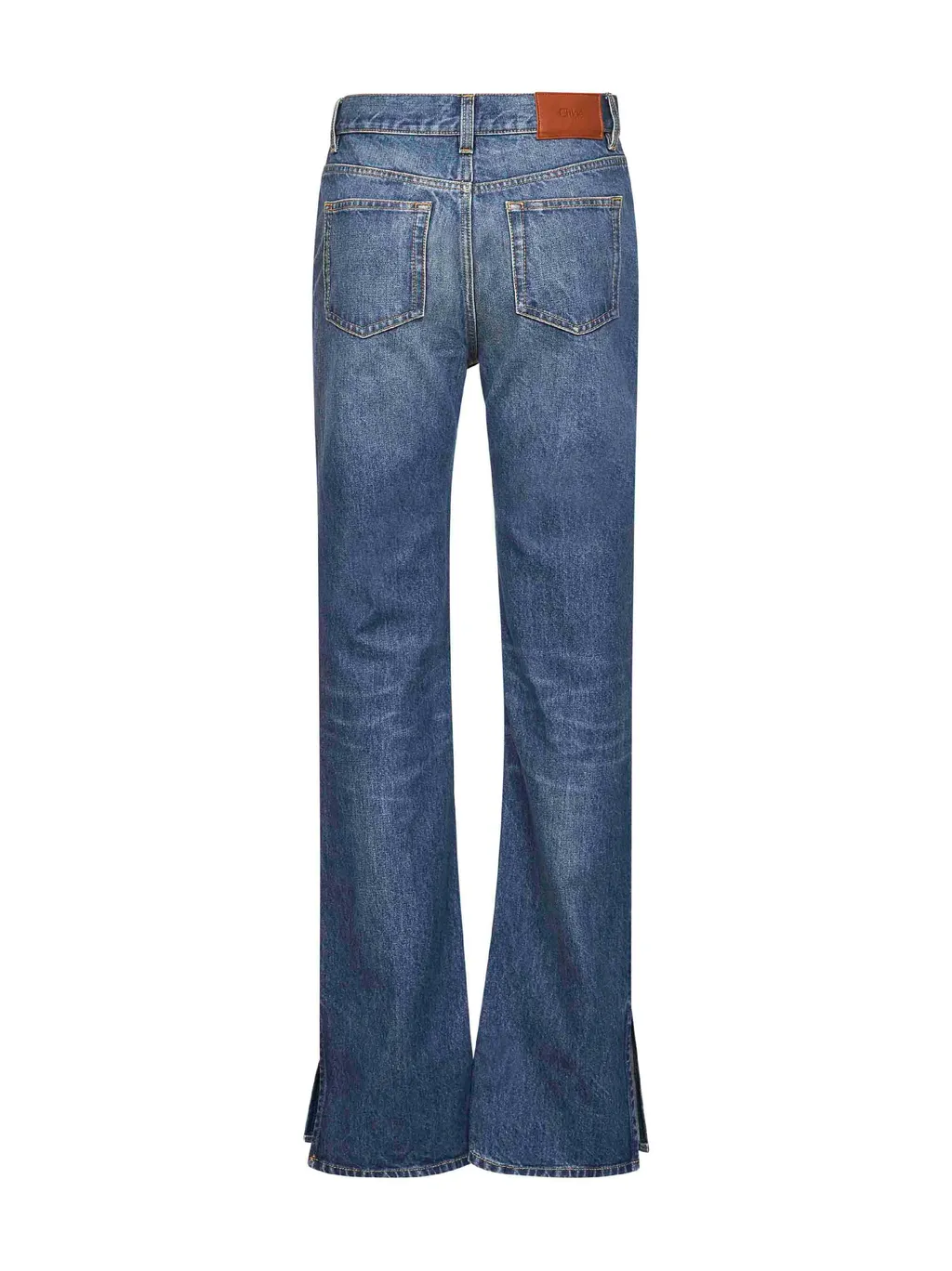 Logo Patch Straight-Leg Jeans