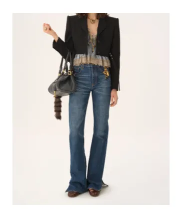 Cropped Spencer Jacket In Wool CrÊPe