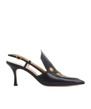 Pointed-Toe Slingback Sandals