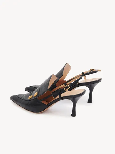 Pointed-Toe Slingback Sandals