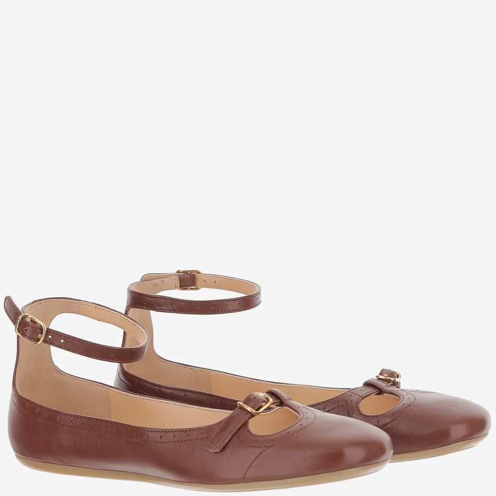 Ankle Strap Ballet Flats