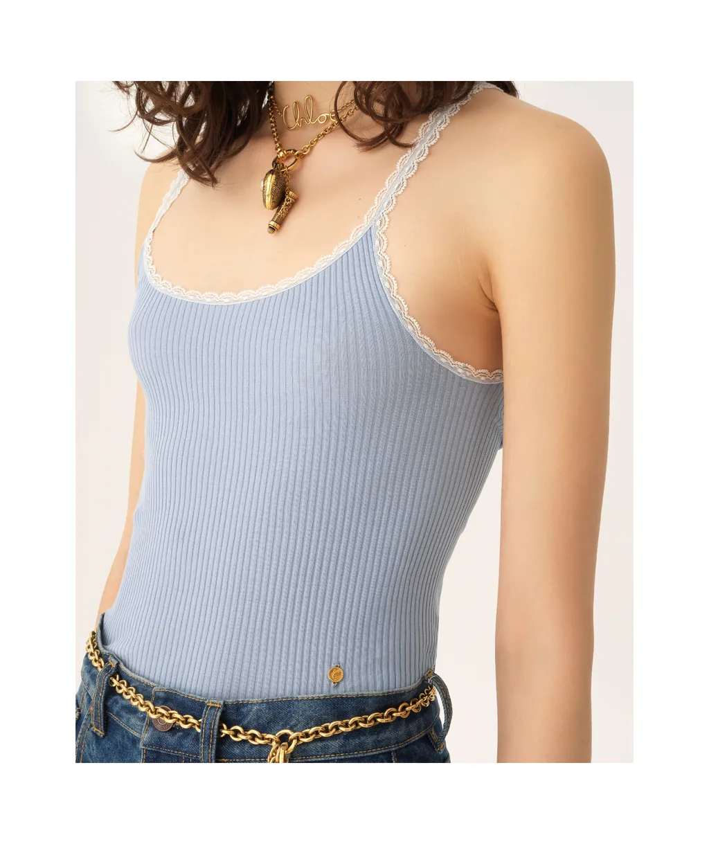 Fitted Cotton Tank Top