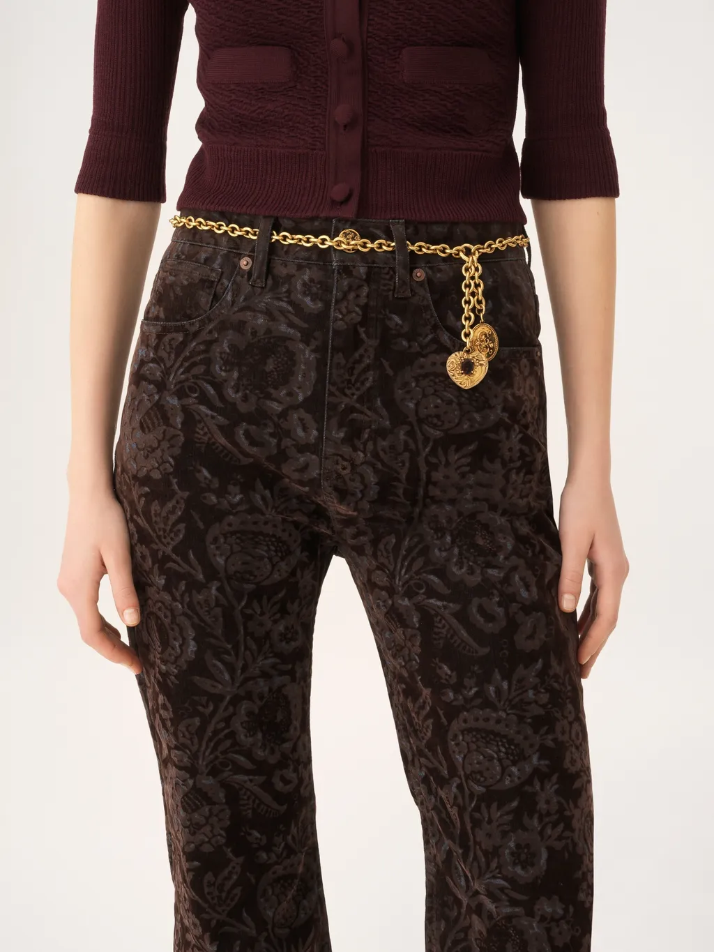 Heart-Charm Chain Belt